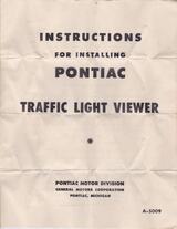 1950-1952 Pontiac Traffic Light Viewer Instructions